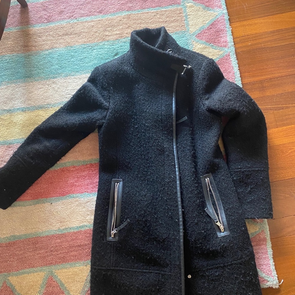 Black Calvin Klein peacoat
